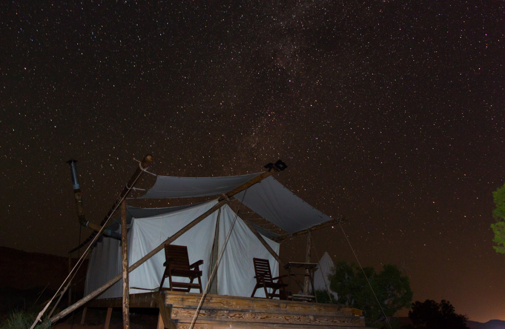 Night at Moab Under Canvas - Photo by Jack Burke