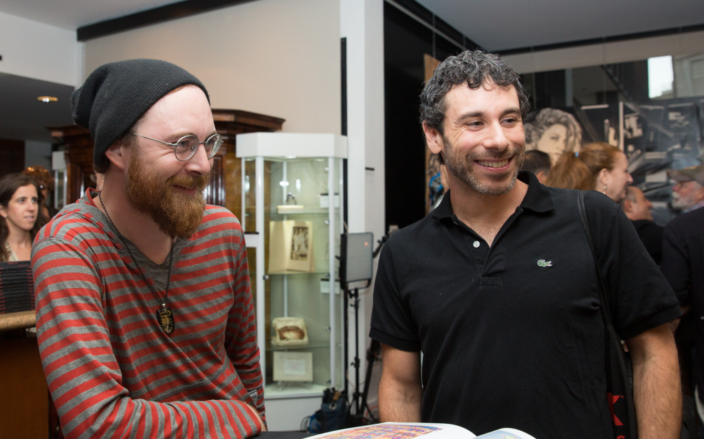 Bleep (left) with The Gabba Gallery owner, Jason Ostro (right)