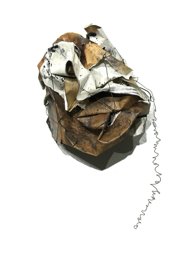 Kathryn Hart_Parse; Toss or Place No 7_15x8x6.5 inches_paper, mixed media, wire, twine and found objects