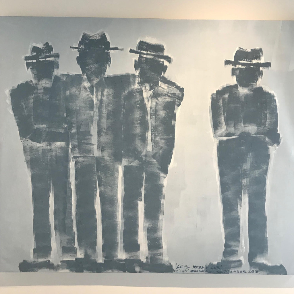 Bert Esenherz Len's Mens Club acrylic on canvas
