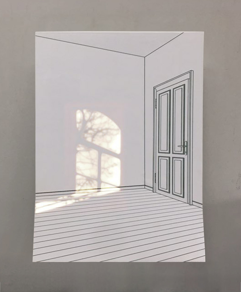 Hwang Seon Tae, The Sunshine Room, 2019, Plastic Plate, LED, 29.9 x 22.4 x 3.5 inches , 76 x 57 x 9 cm